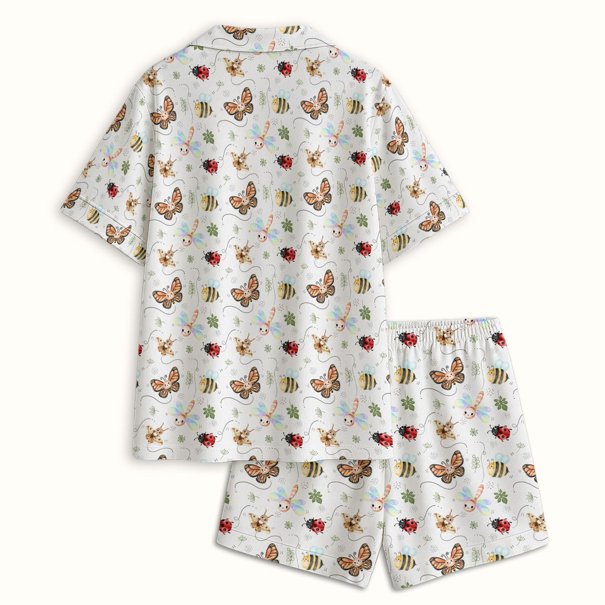 Colorful Garden Insect Pajama Set