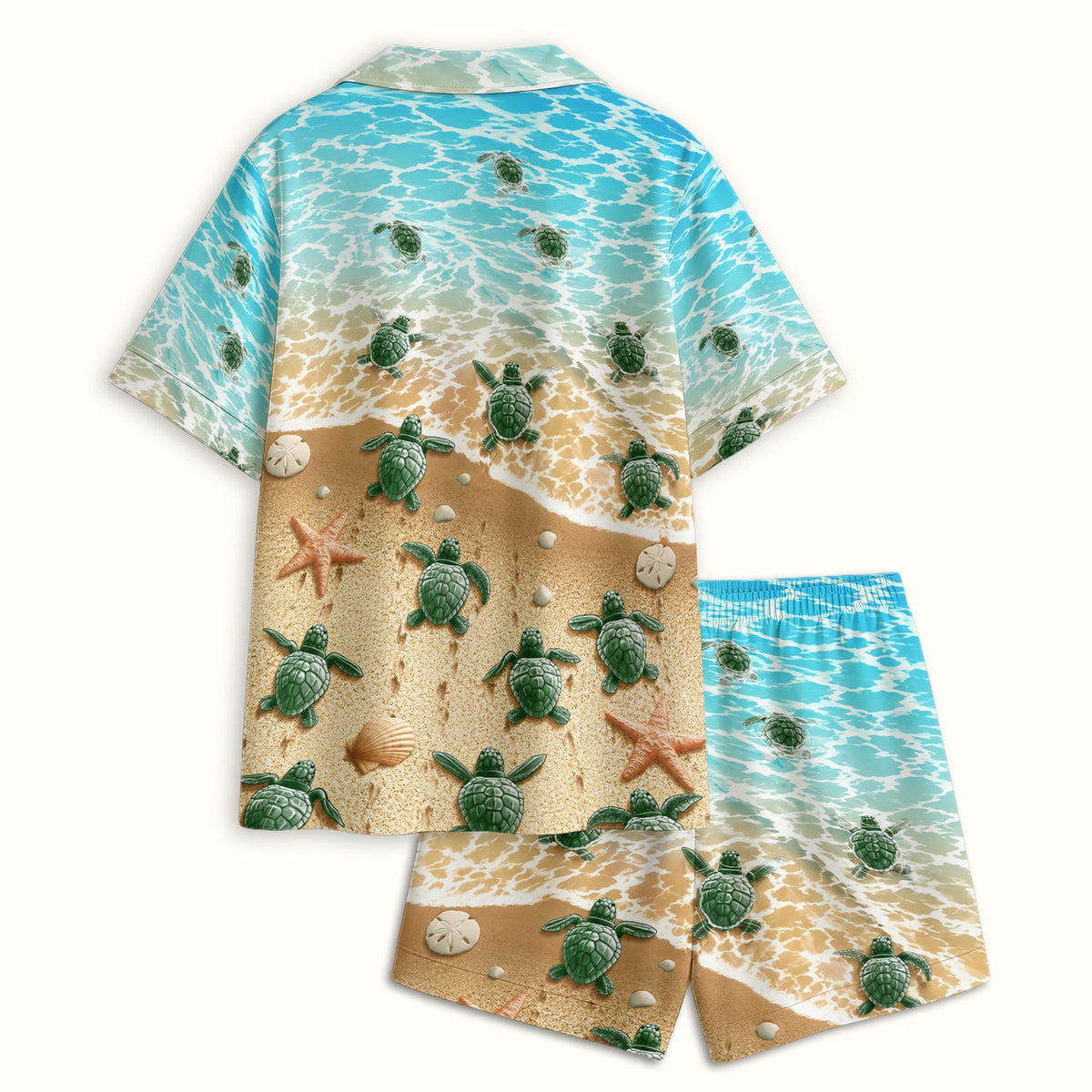Coastal Sea Turtle Beach Pajama Set