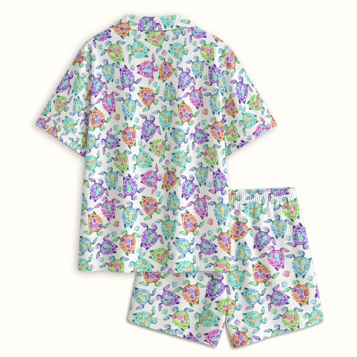 Colorful Sea Turtle Shell Pajama Set