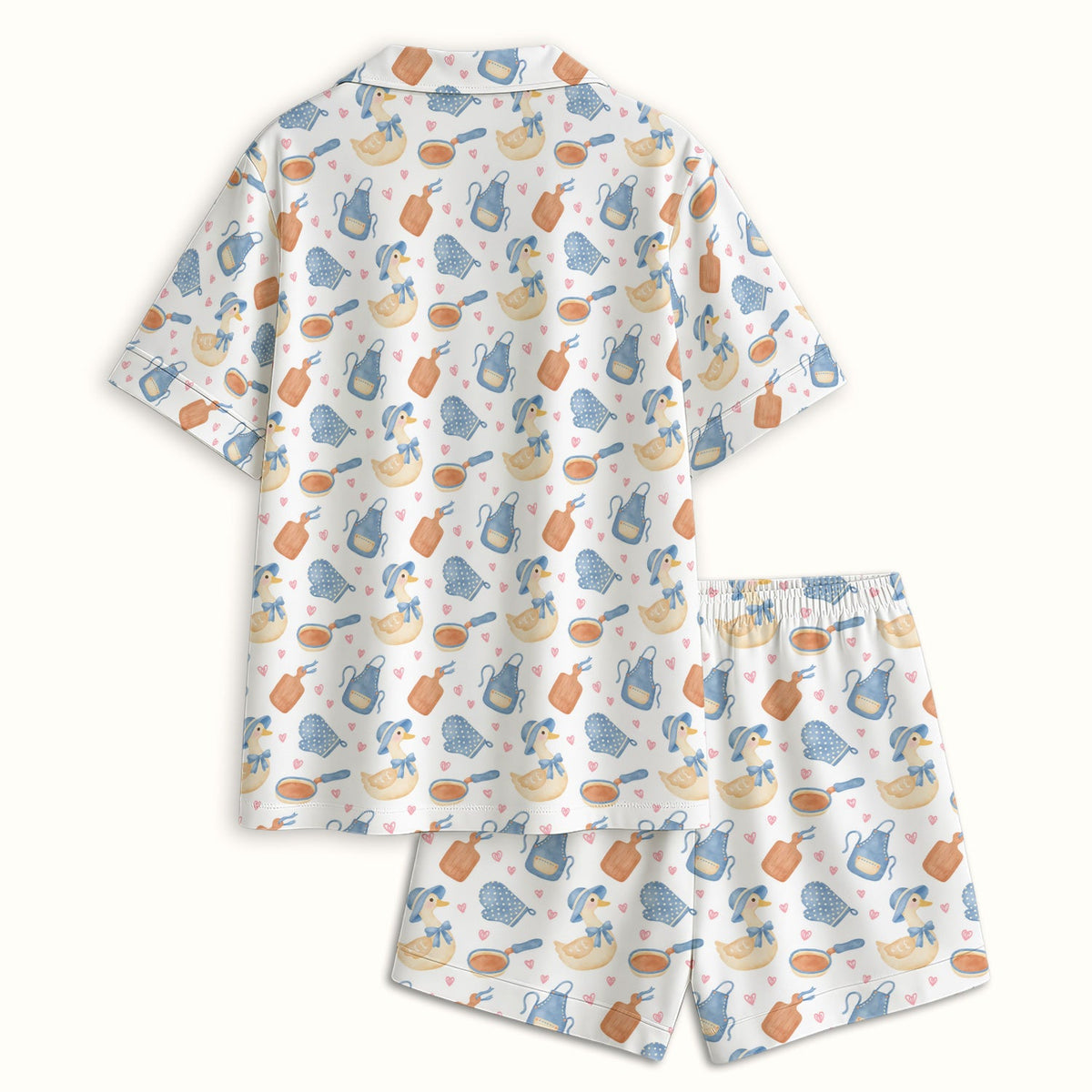 Duck Apron Kitchen Utensil Nurse Pajama Set