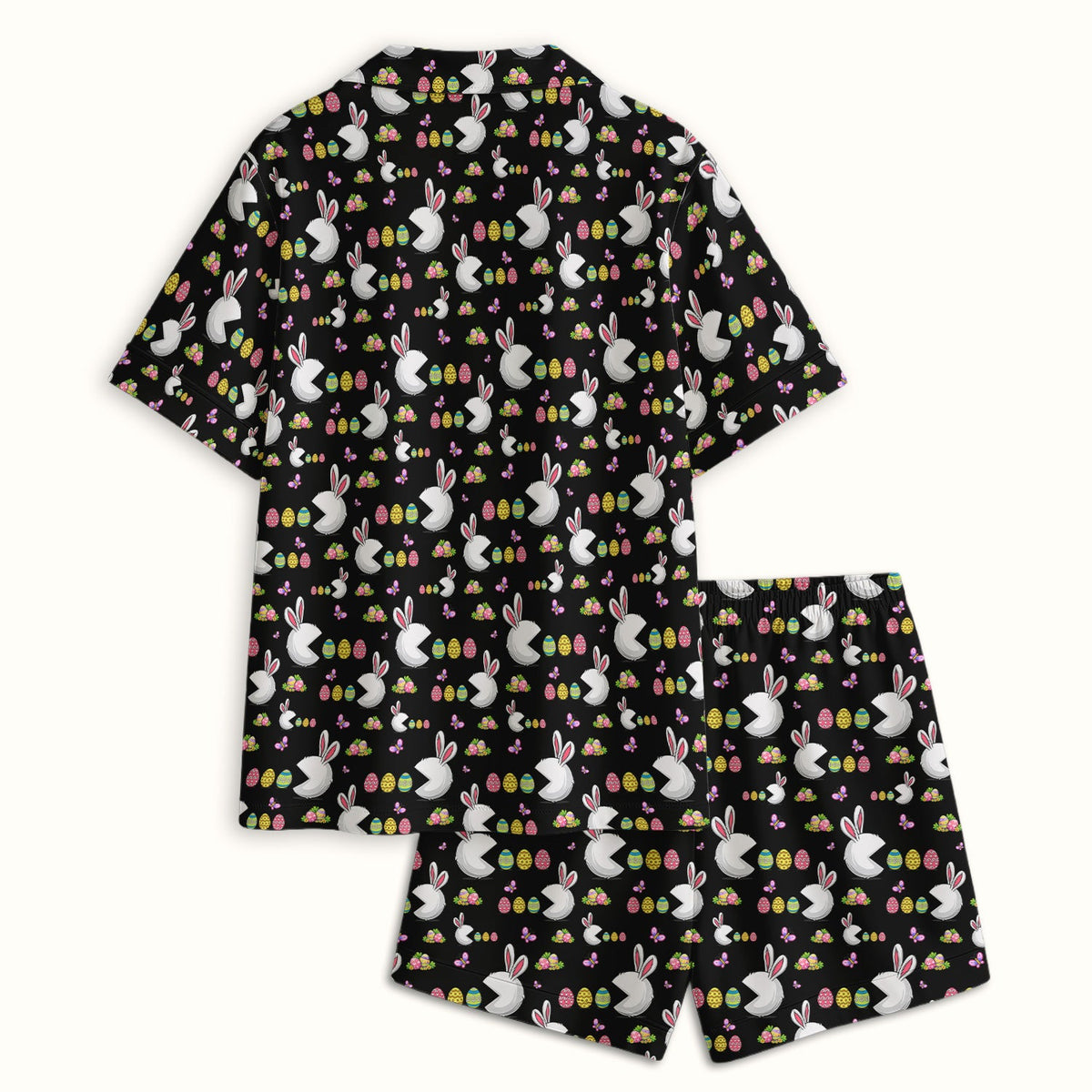 Personalized Easter Bunny Colorful Eggs Pajama Set