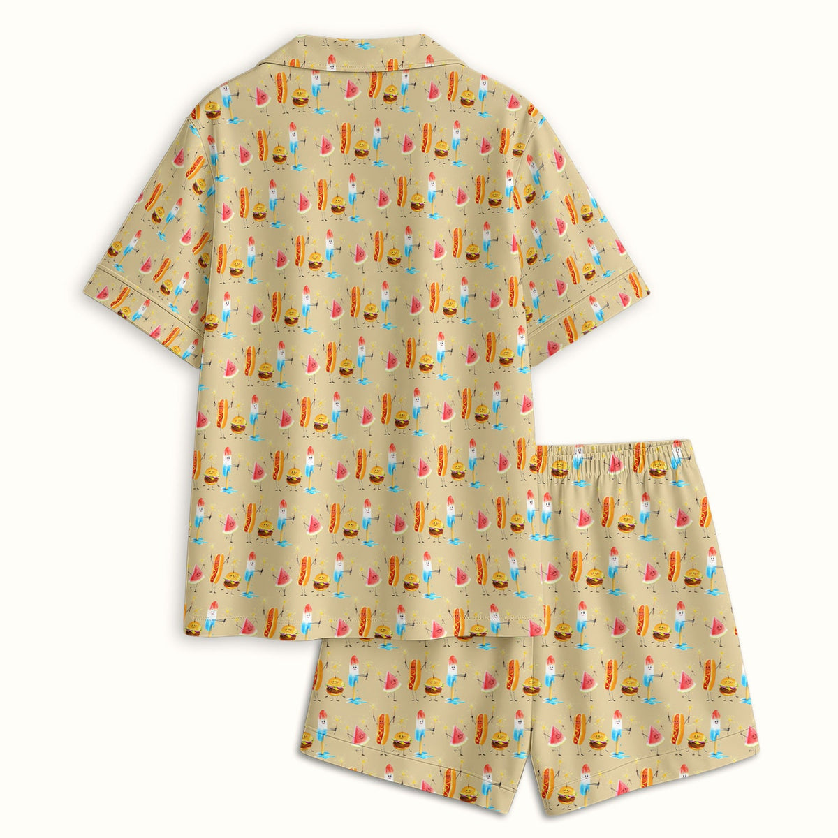 Summer Food Icons Pajama Set