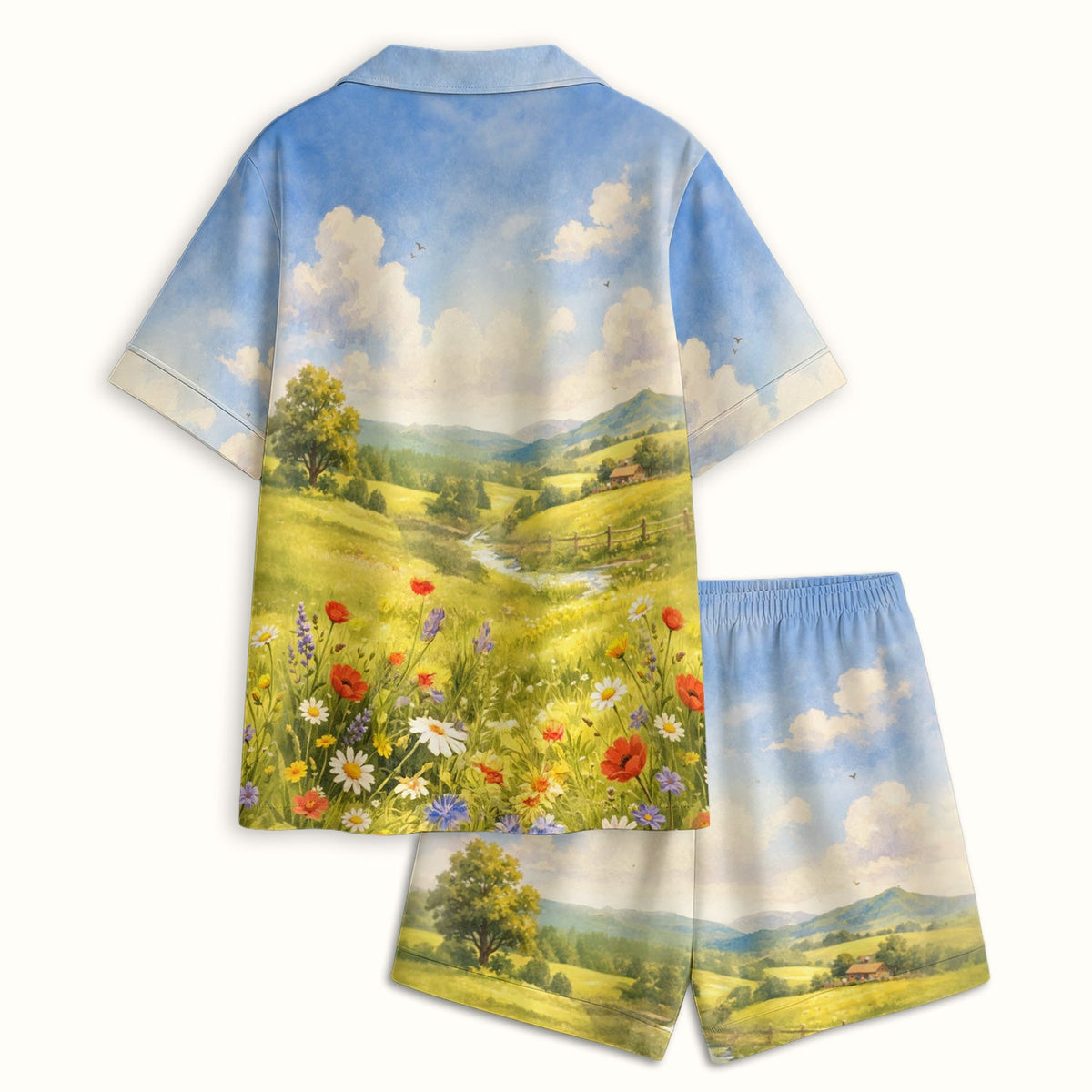 Cow Wearing Boots Nurse Pajama Set