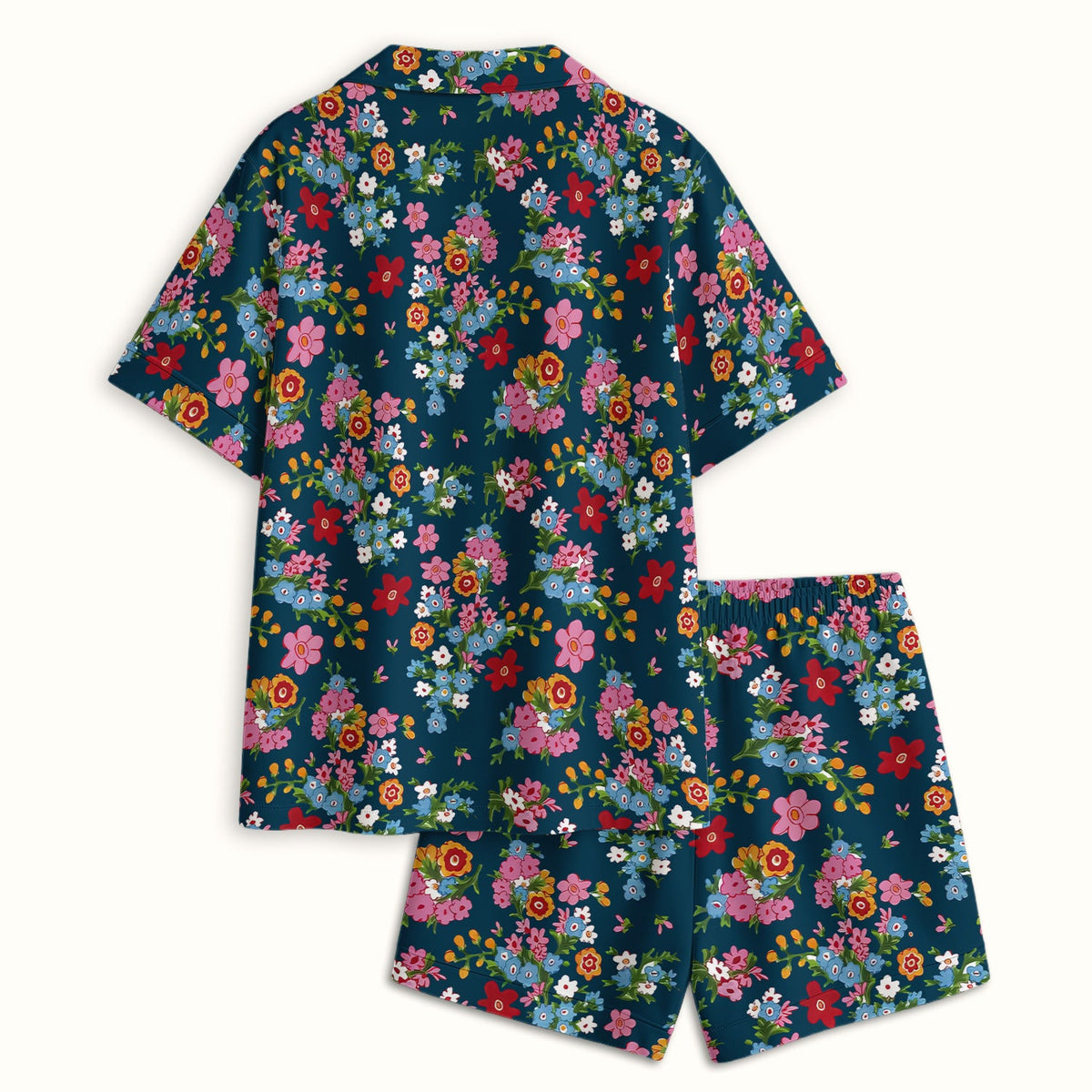 Vintage Floral Bouquet Nurse Pajama Set