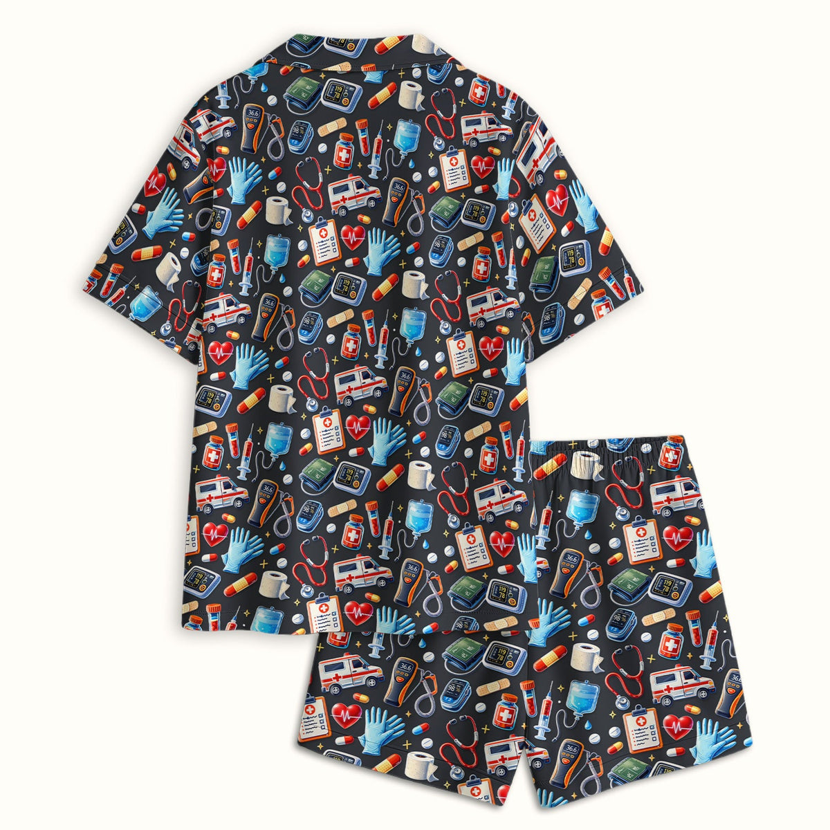Ambulance Stethoscope Tools Pajama Set