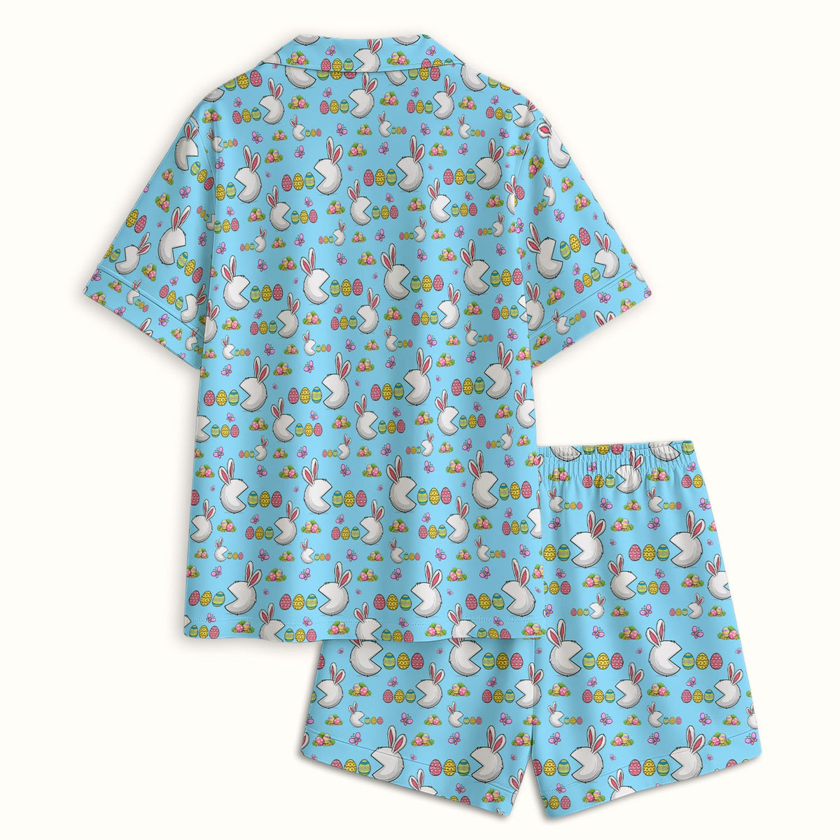 Personalized Easter Bunny Colorful Eggs Pajama Set