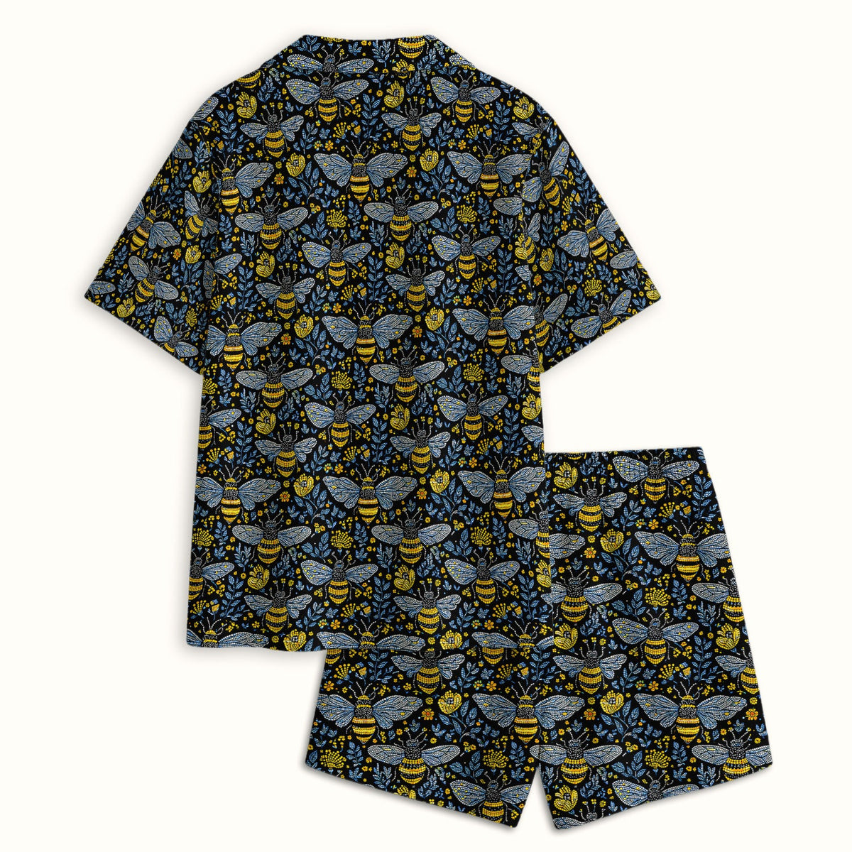 Honey Bee Wildflower Garden Pajama Set For Nurse