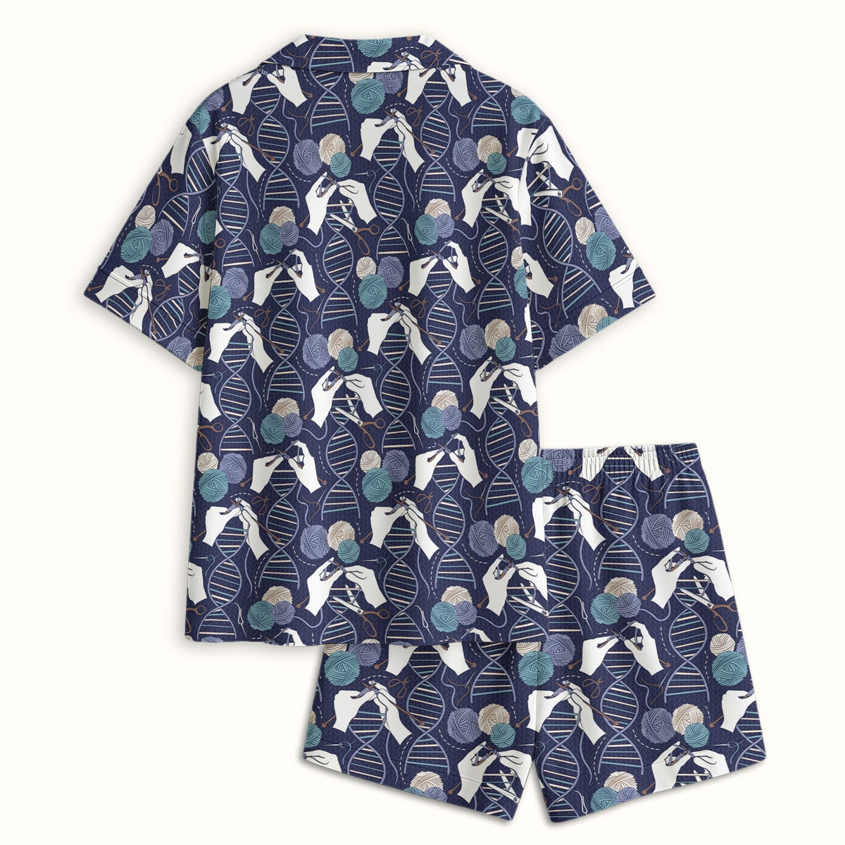 DNA Helix Yarn Nurse Pajama Set
