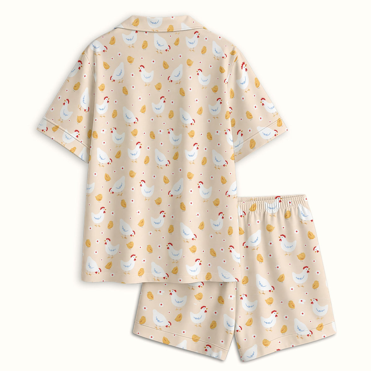 Chicken And Cute Chicks Pajama Set
