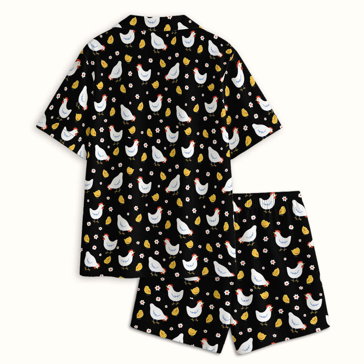 Chicken And Cute Chicks Pajama Set