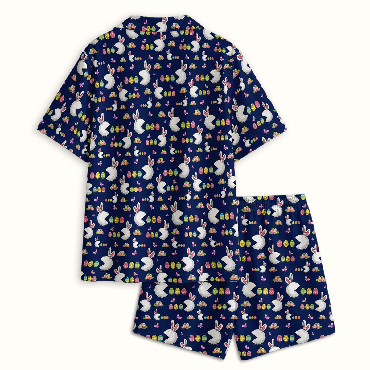 Personalized Easter Bunny Colorful Eggs Pajama Set