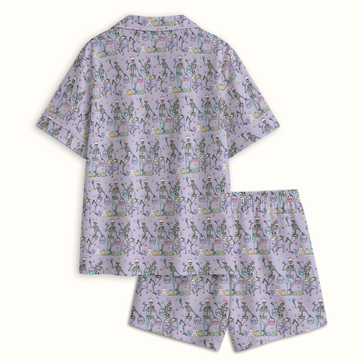 Fun Skeleton Bunny Pajama Set - Easter Gift For Nurse