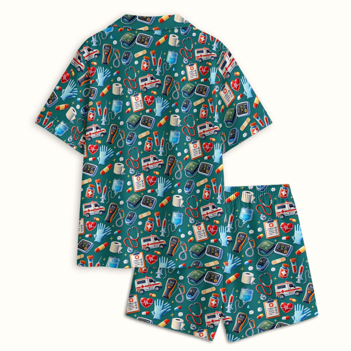 Ambulance Stethoscope Tools Pajama Set