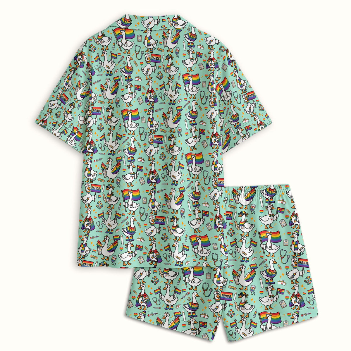 LGBT Pride Nurse Duck Pajama Set