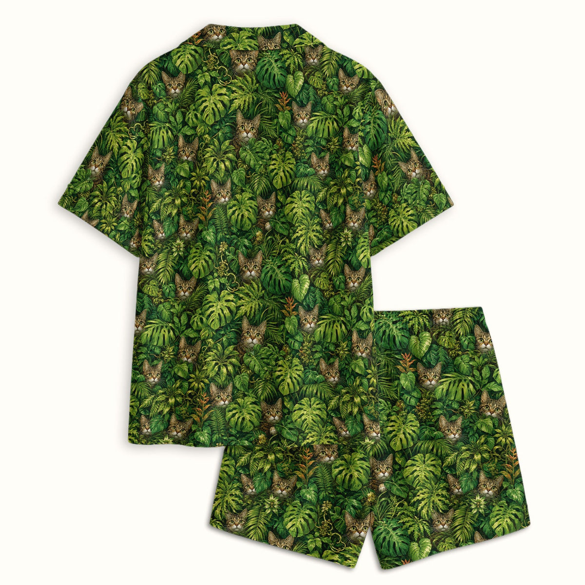 Hidden Jungle Cat Veterinary Nurse Pajama Set