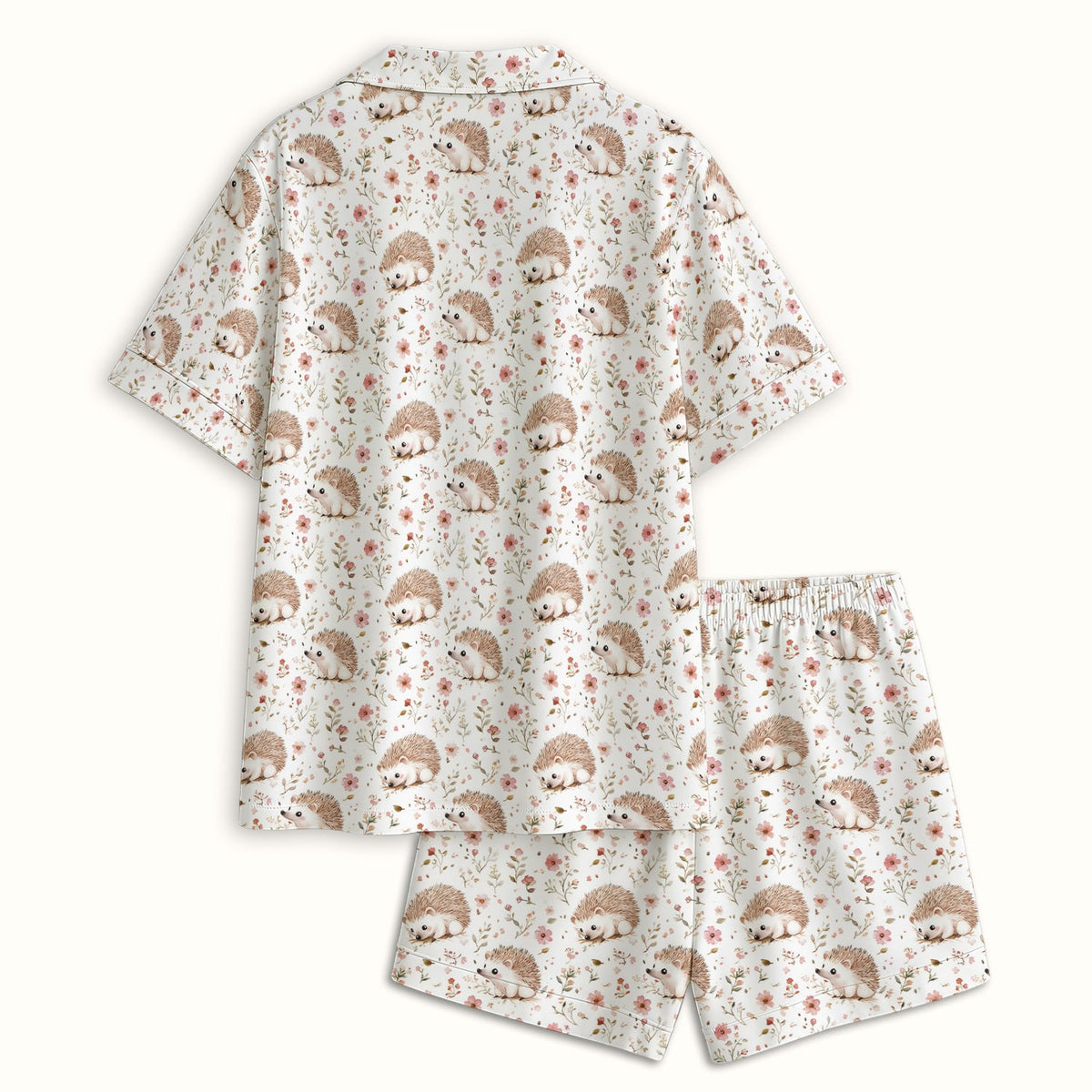 Hedgehog Wildflower Garden Pajama Set
