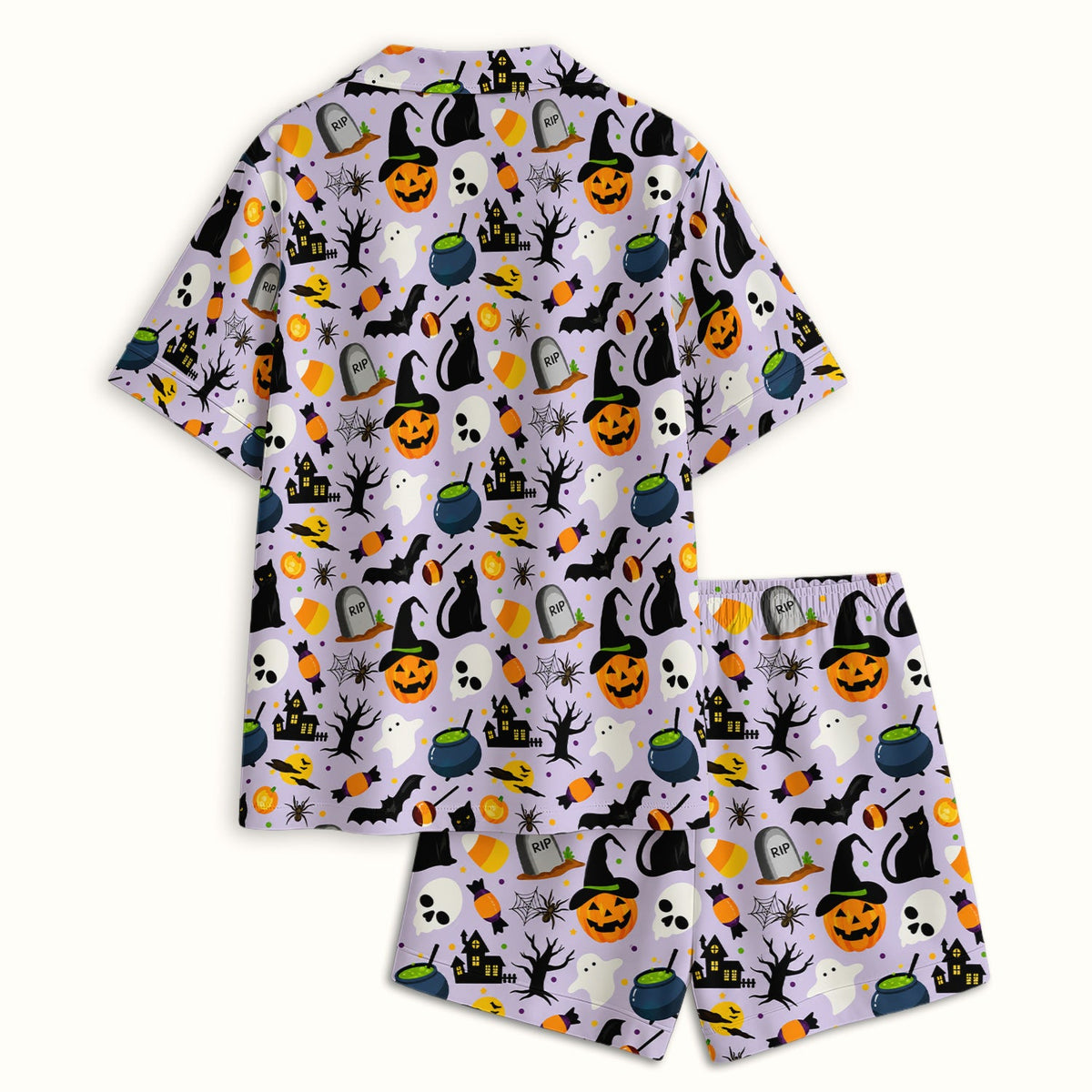 Ghost Pumpkin Witch Pajama Set - Halloween Gift For Nurse