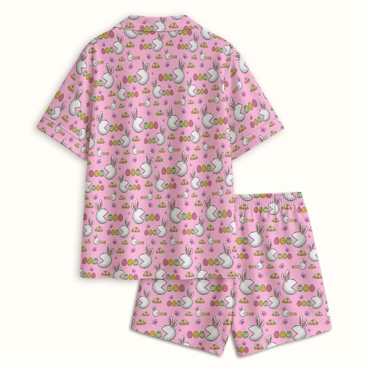 Personalized Easter Bunny Colorful Eggs Pajama Set