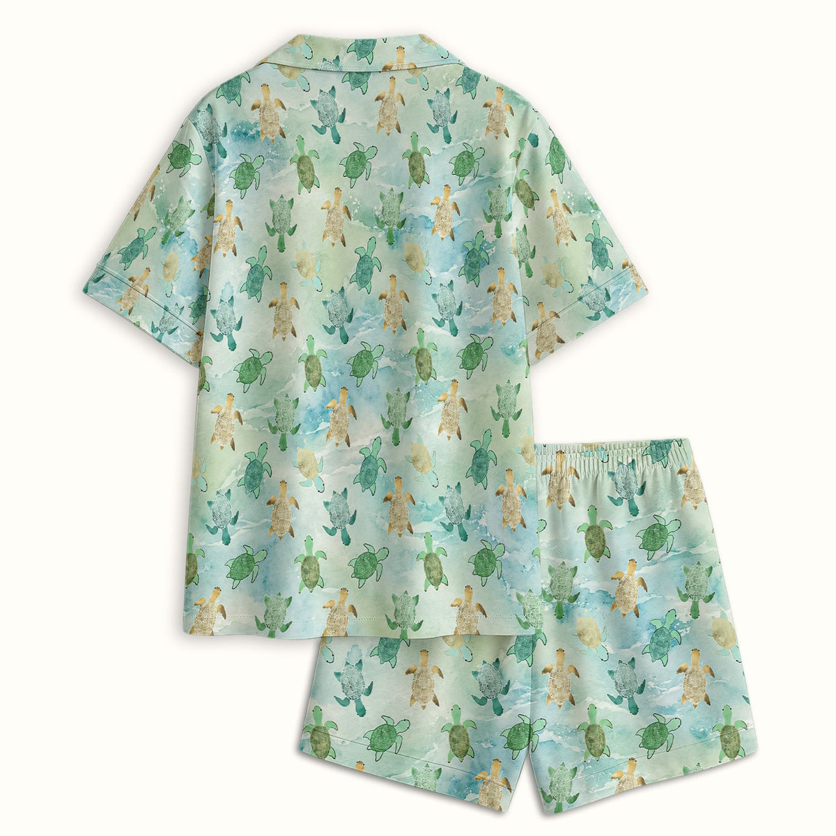 Watercolor Sea Turtle Pajama Set