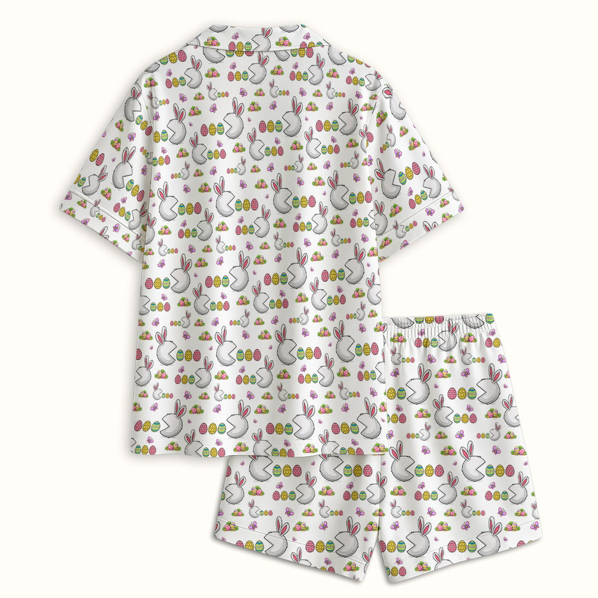Personalized Easter Bunny Colorful Eggs Pajama Set