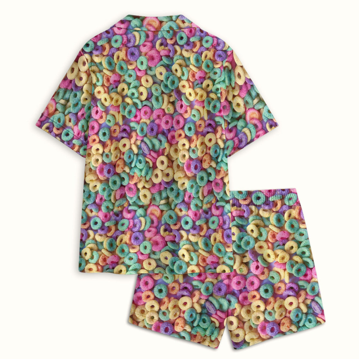Colorful Cereal Loops Pajama Set