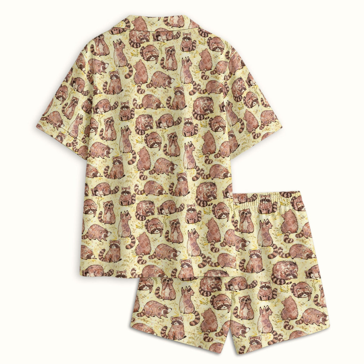 Raccoon Woodland Nurse Pajama Set