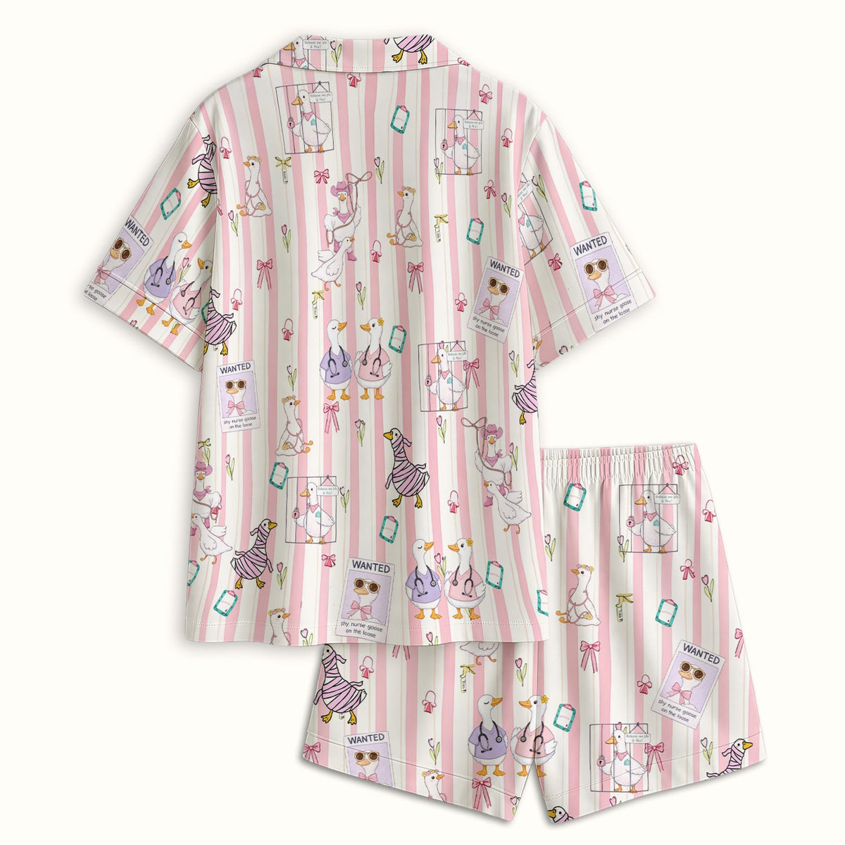 Duck Stripe Pajama Set