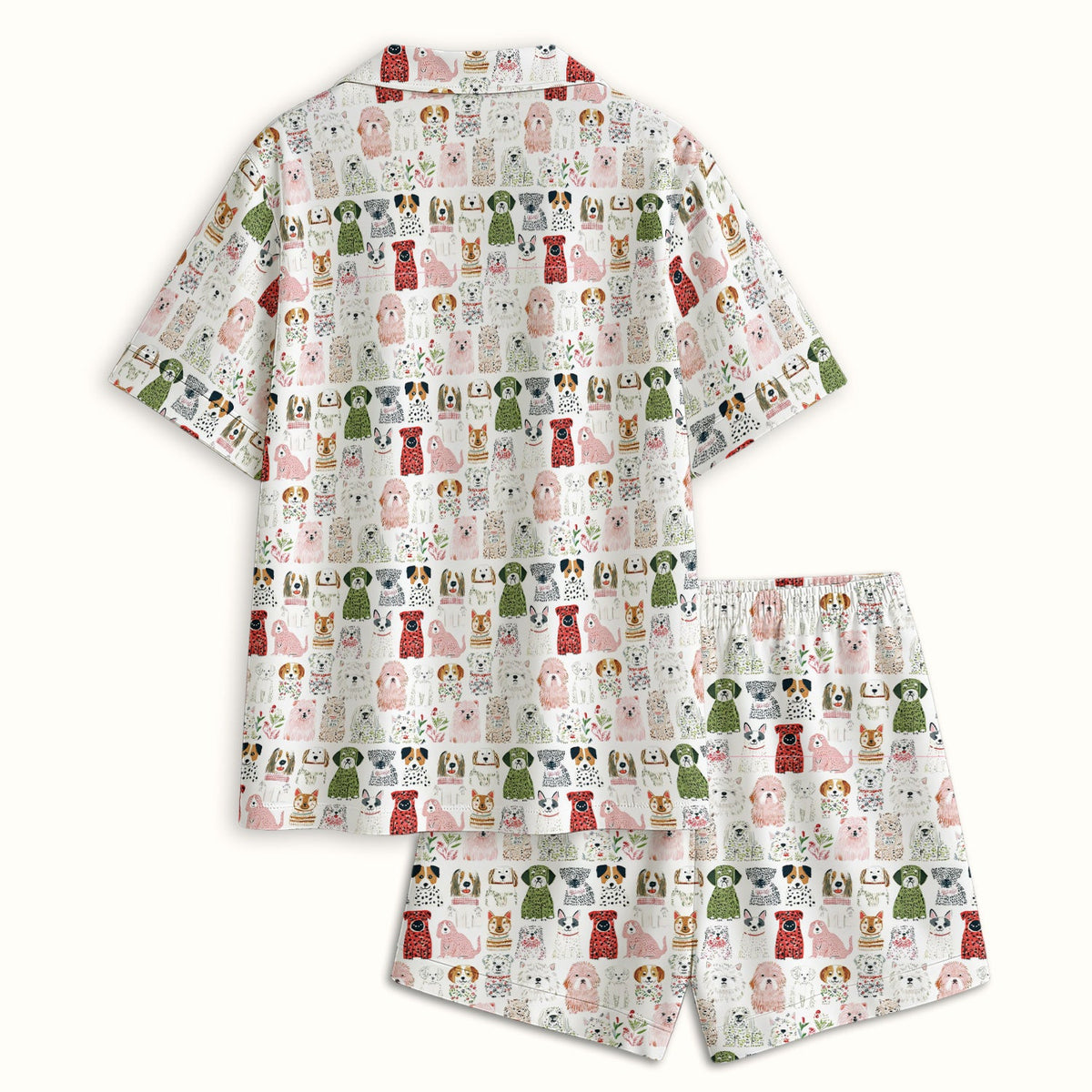 Dog Breeds Nurse Pajama Set