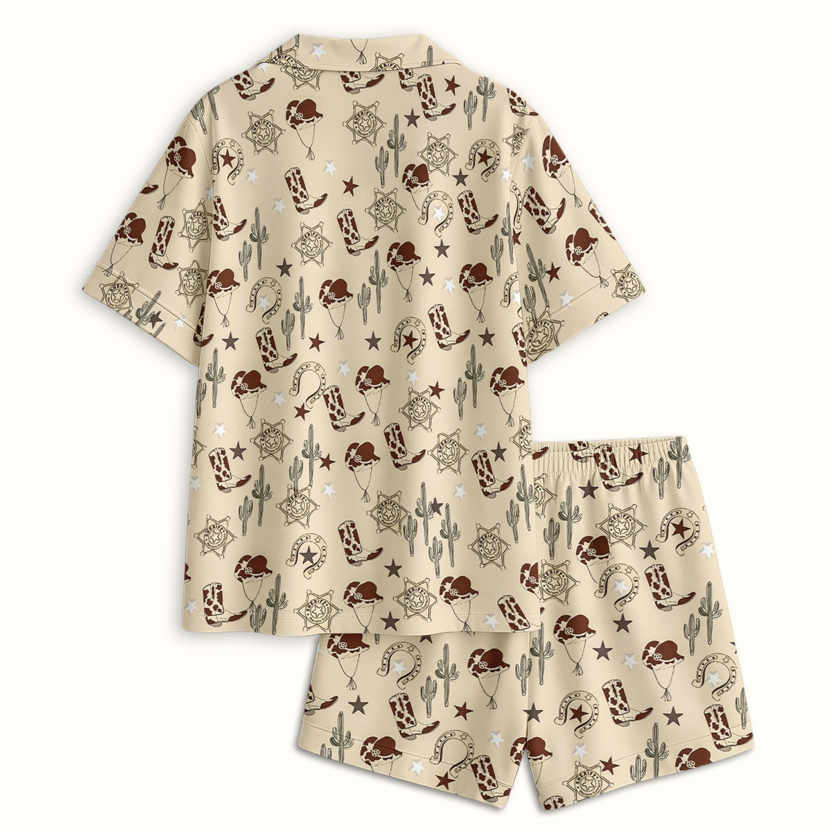 Cowboy Hats & Boots Pajama Set