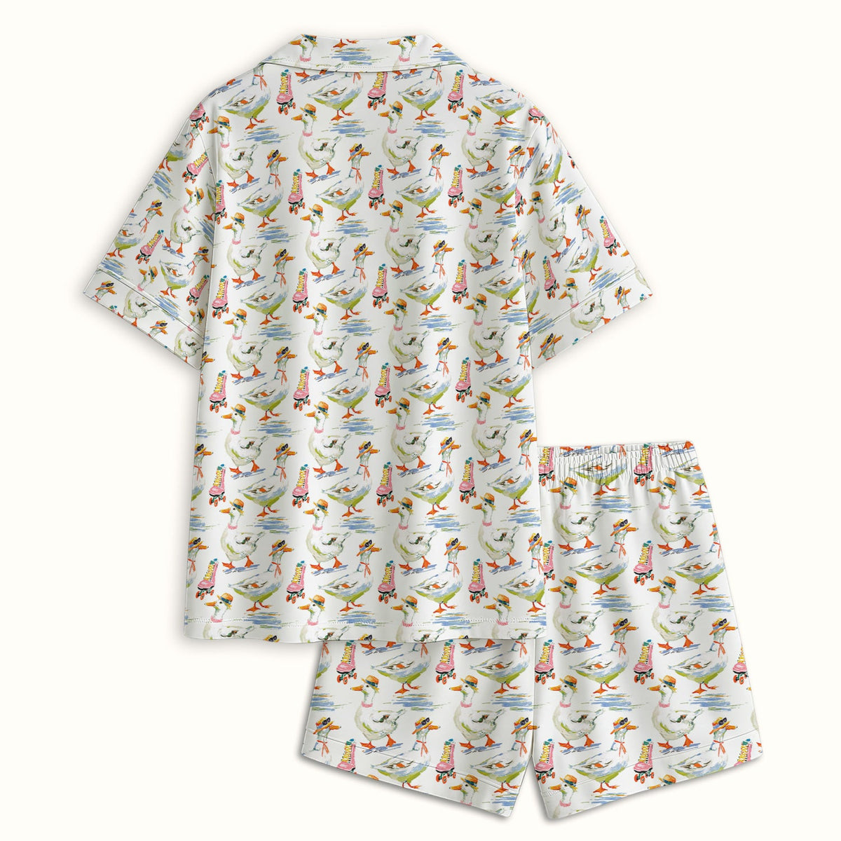 Roller Skating Goose Pajama Set