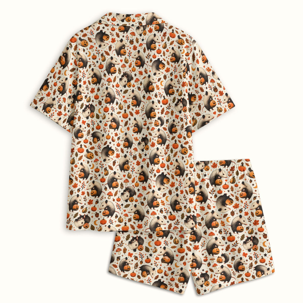 Opossum Pumpkin Patch Pajama Set - Halloween Gift For Nurse