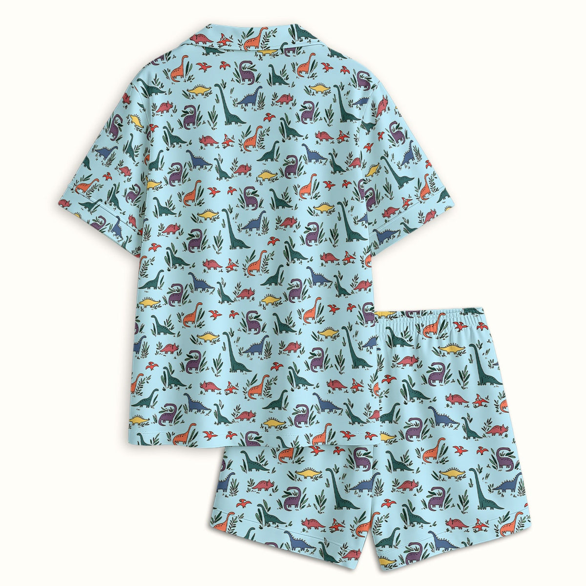 Dinosaur Leafy Garden Nurse Pajama Set