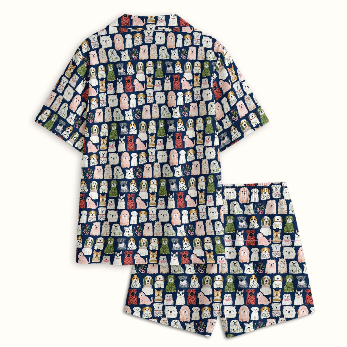 Dog Breeds Nurse Pajama Set