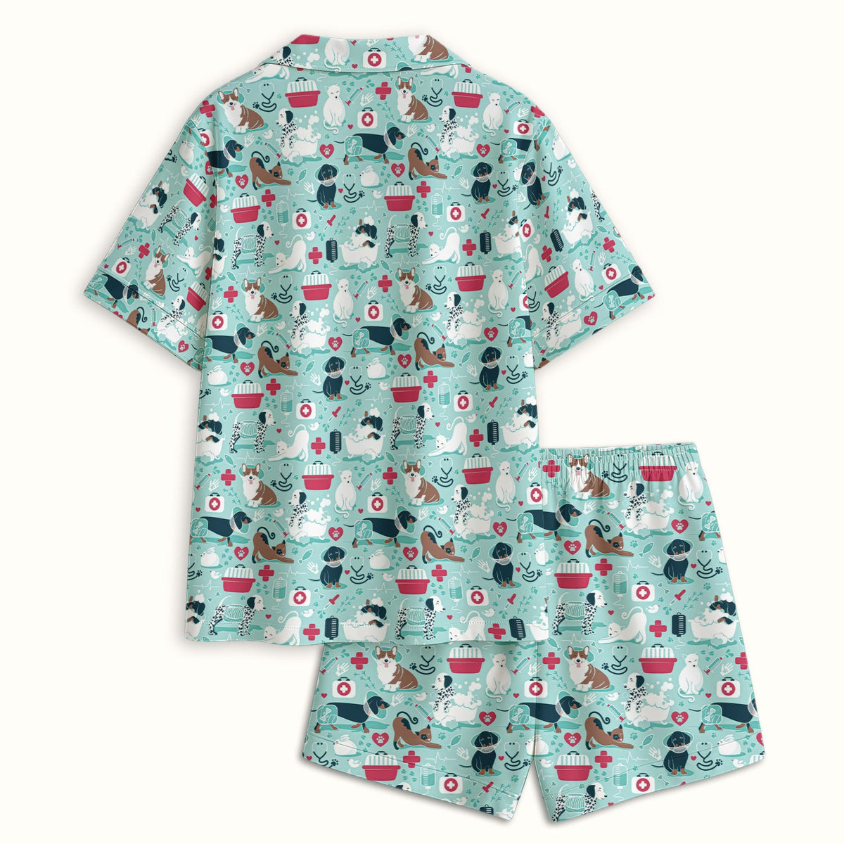 Dogs Veterinary Tools Nurse Pajama Set