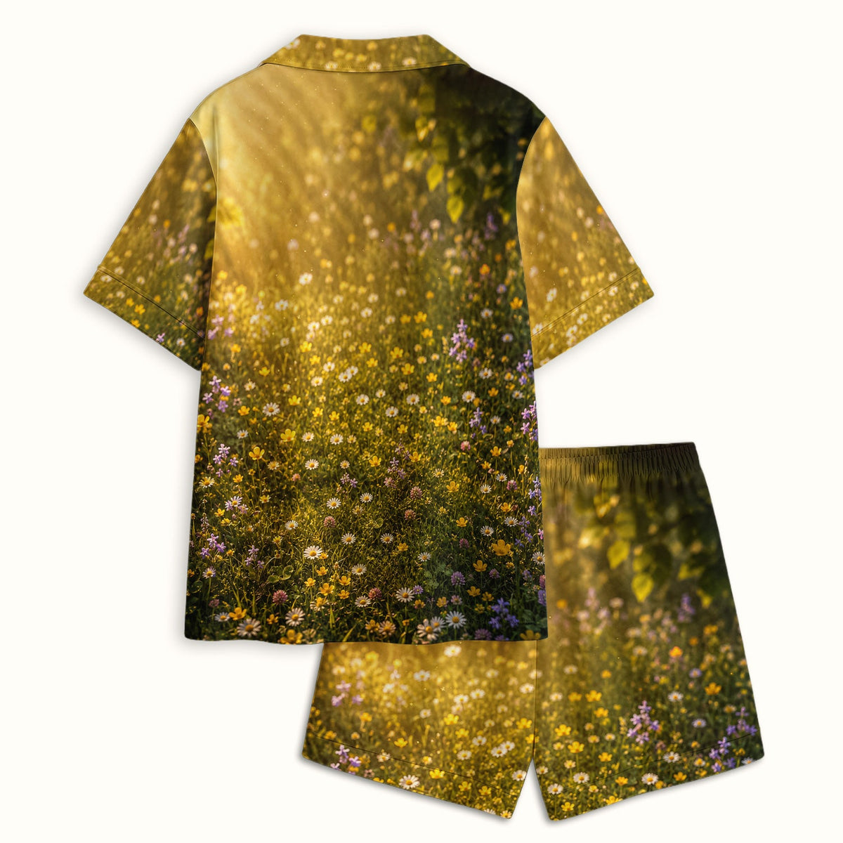 Upside Down Black Cat Meadow Pajama Set