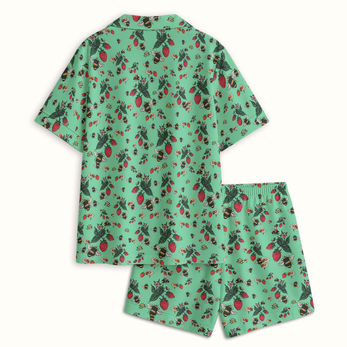 Strawberry Bee Daisy Nurse Pajama Set