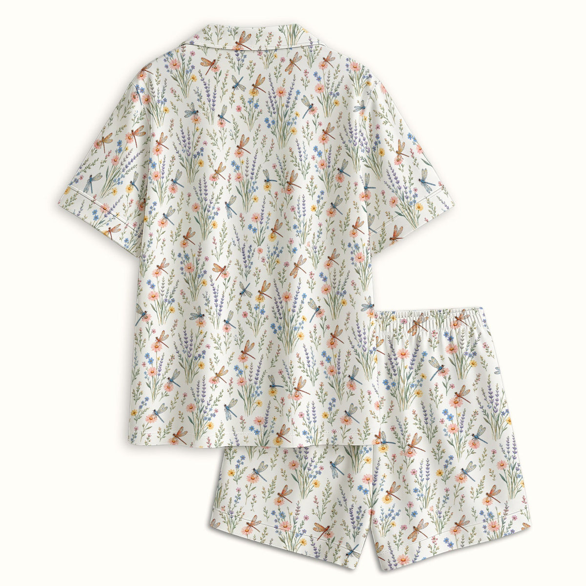 Dragonfly Wildflower Meadow Nurse Pajama Set