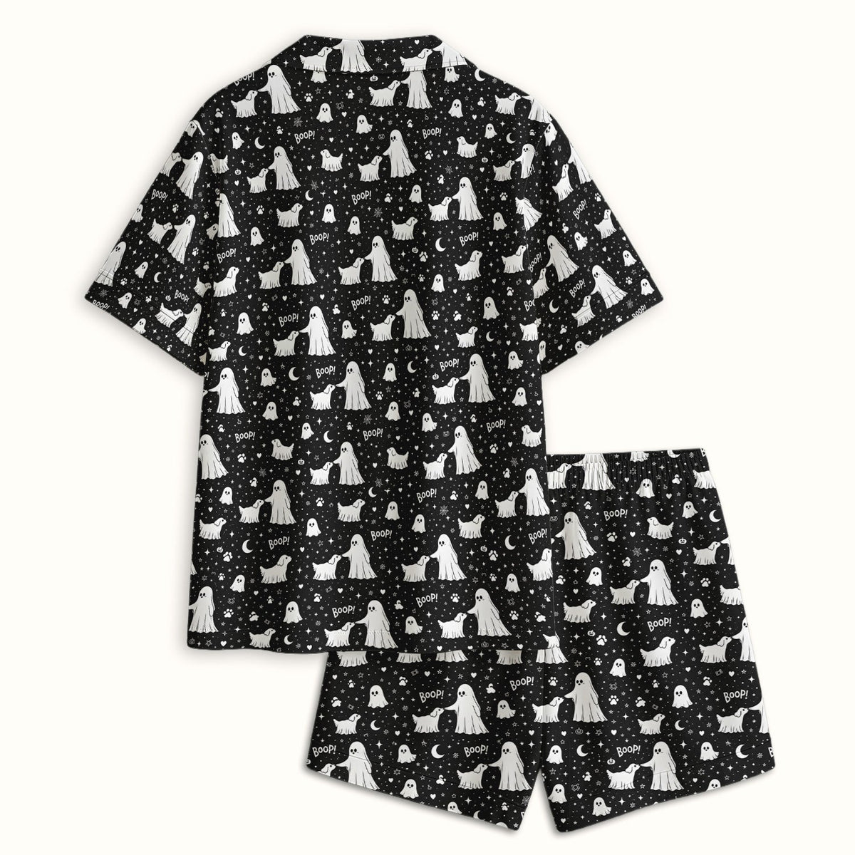 Ghost Boop Dog Pajama Set - Halloween Gift For Nurse