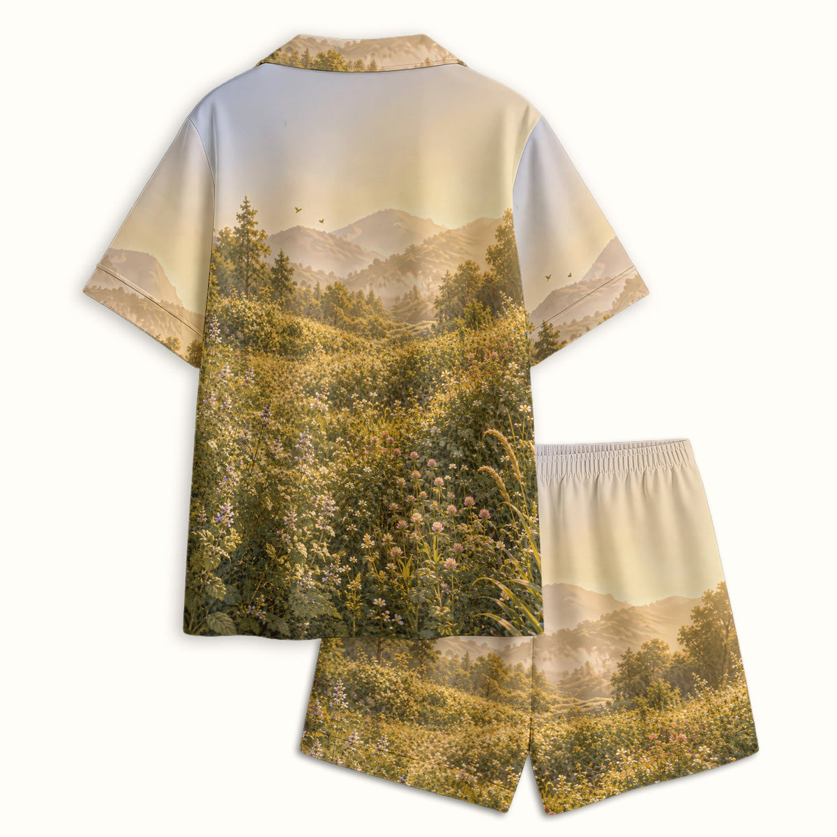 Sunny Mountain Cat Nurse Pajama Set