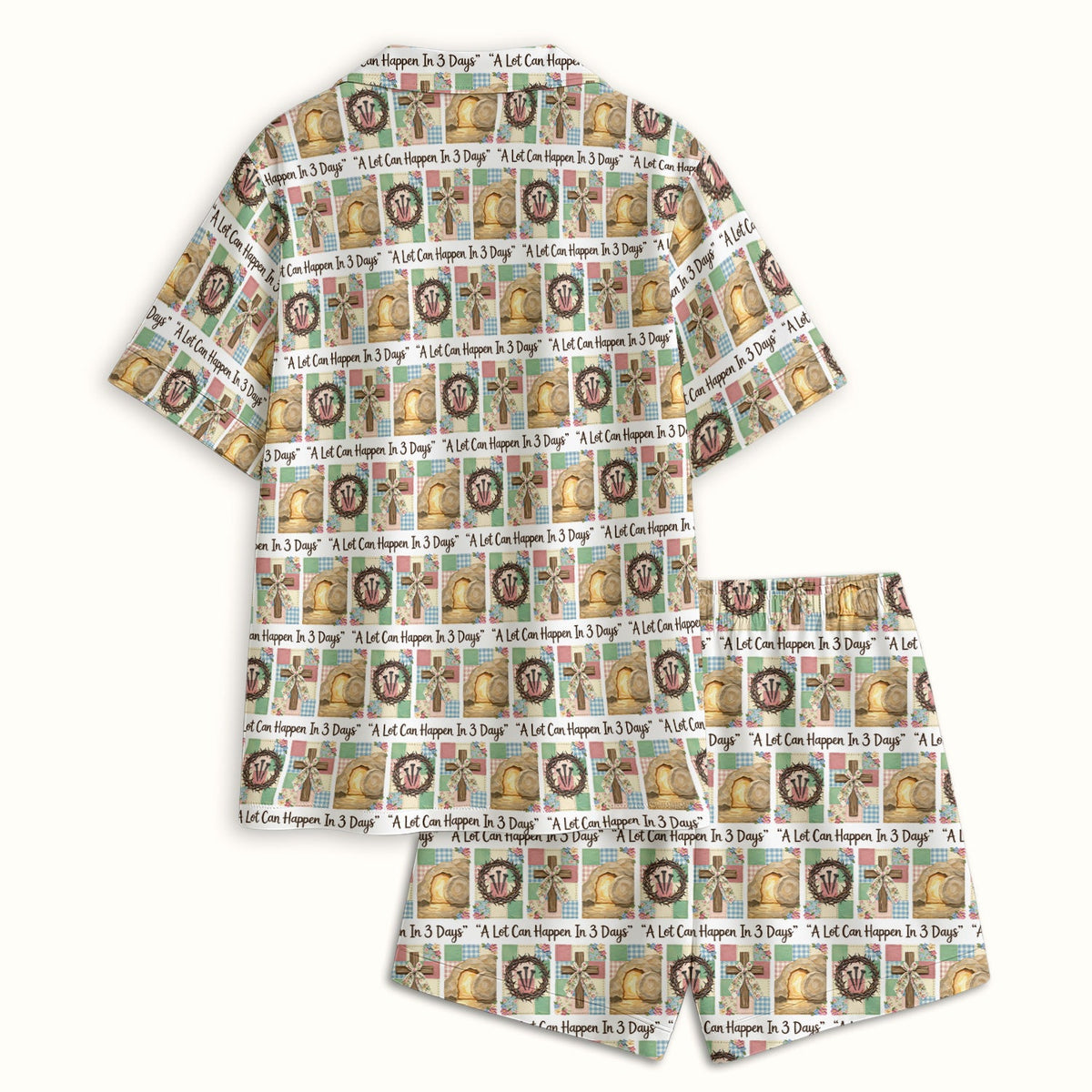 Christian Easter Cross Pajama Set