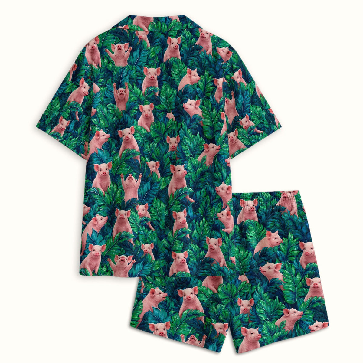 Piglet Jungle Leaves Pajama Set