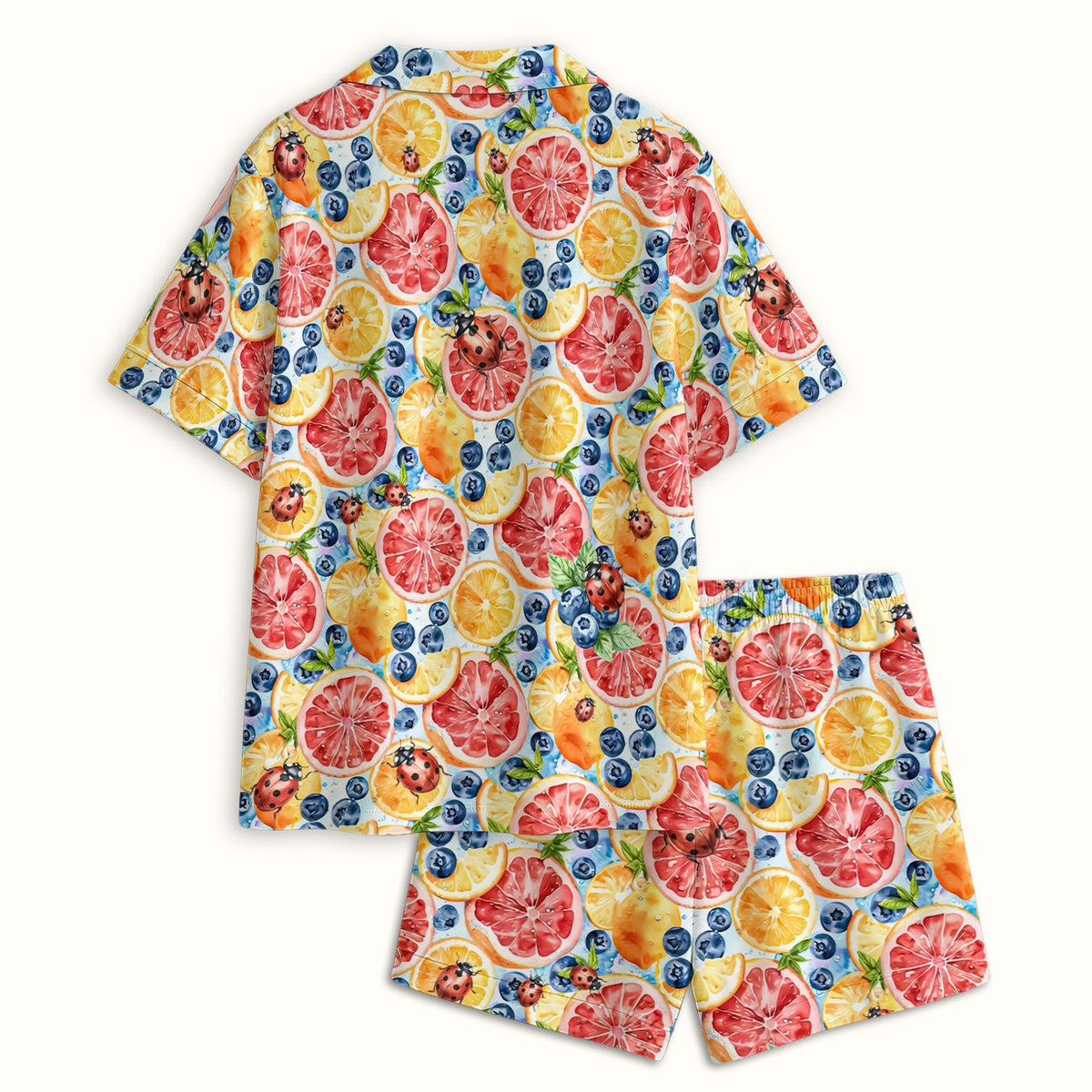 Citrus Berry Ladybug Nurse Pajama Set