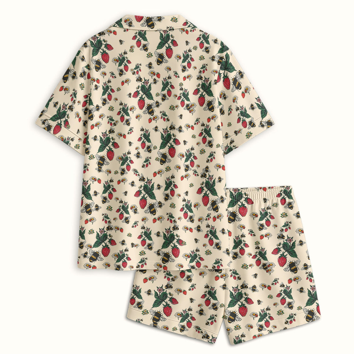 Strawberry Bee Daisy Nurse Pajama Set