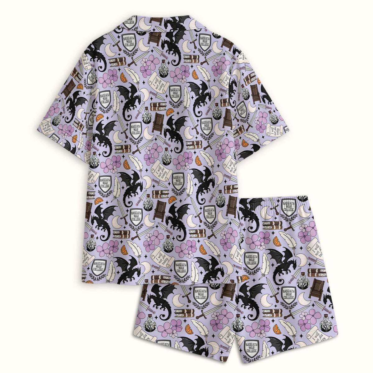 Spooky Gothic Dragon Pajama Set