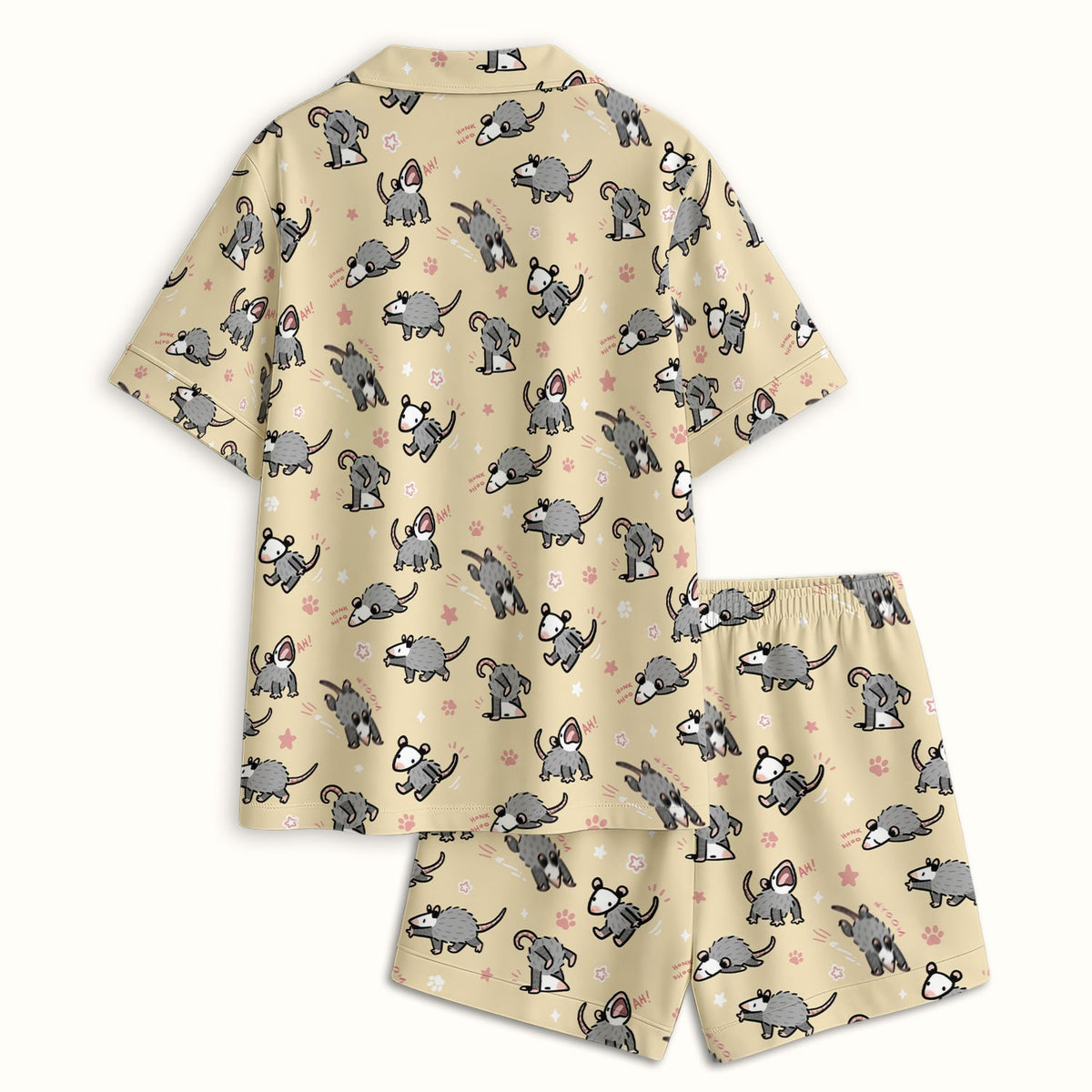 Cartoon Opossum Pajama Set