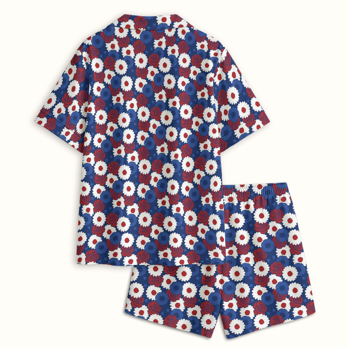Daisy Rose Floral Nurse Pajama Set