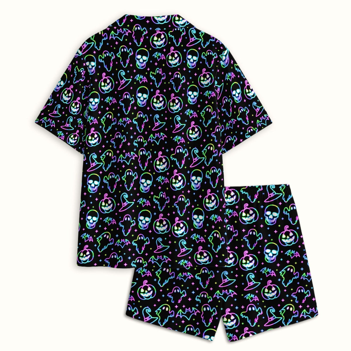 Pumpkin Skull Spooky Pajama Set