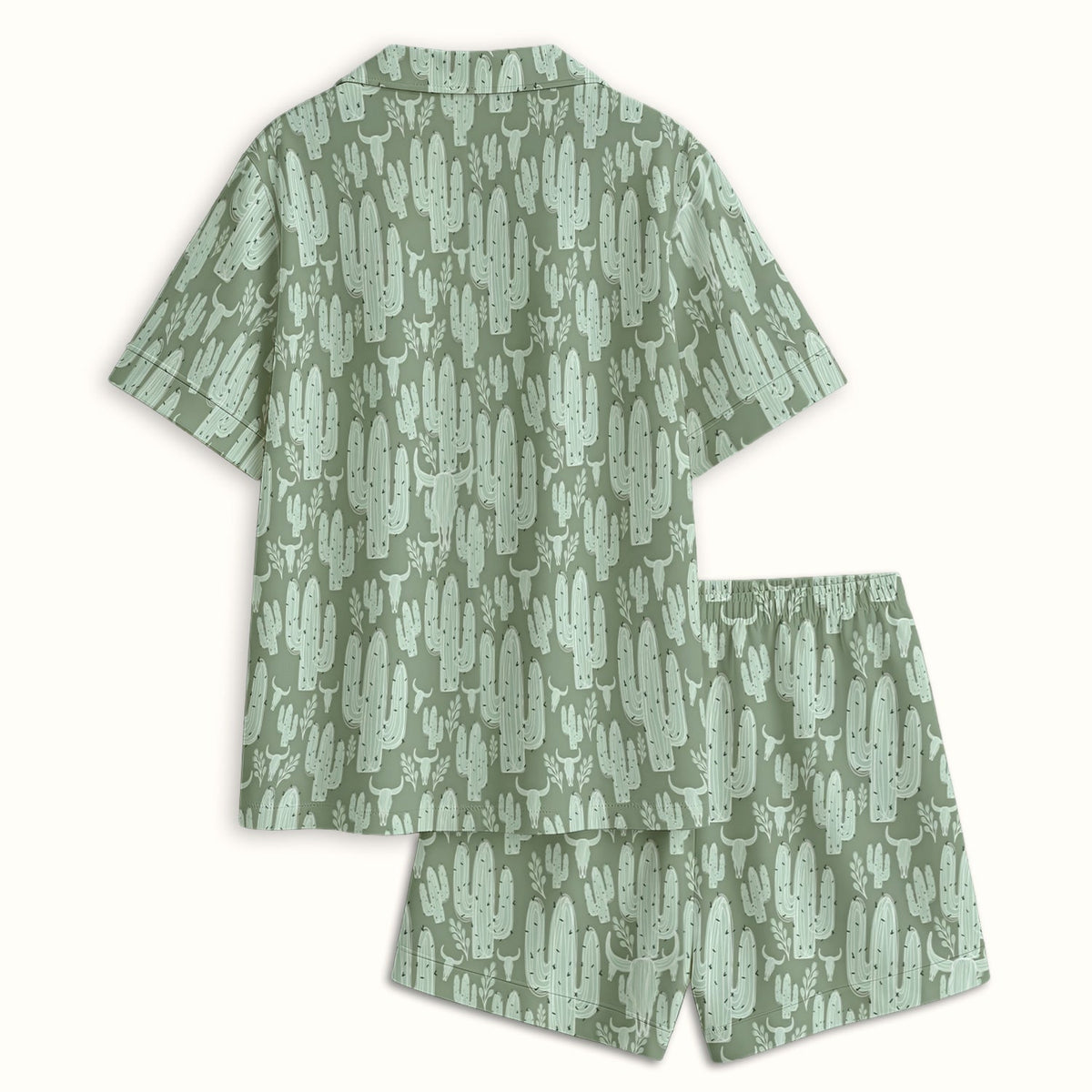 Desert Cactus Skull Pajama Set
