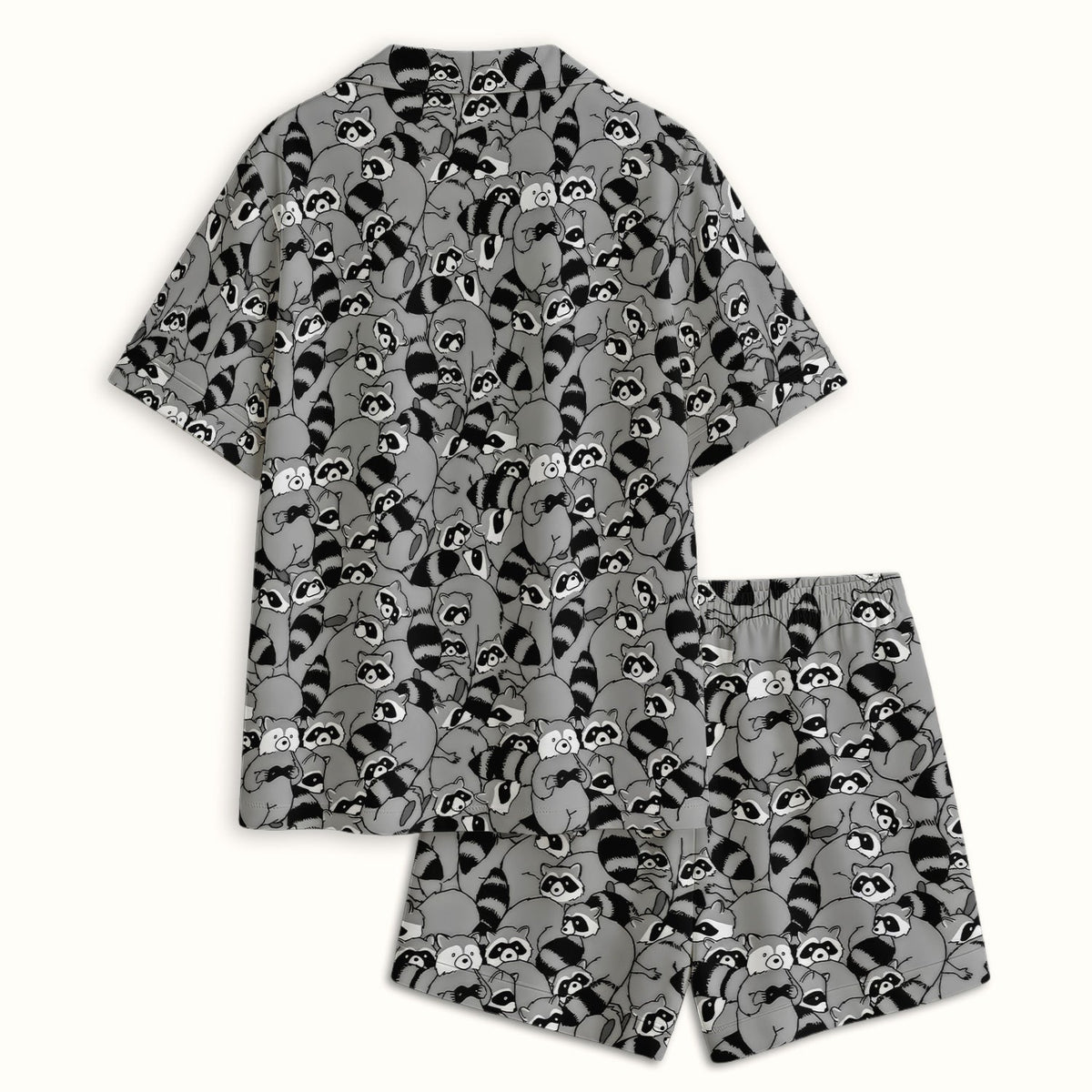 Raccoon Crowd Pajama Set