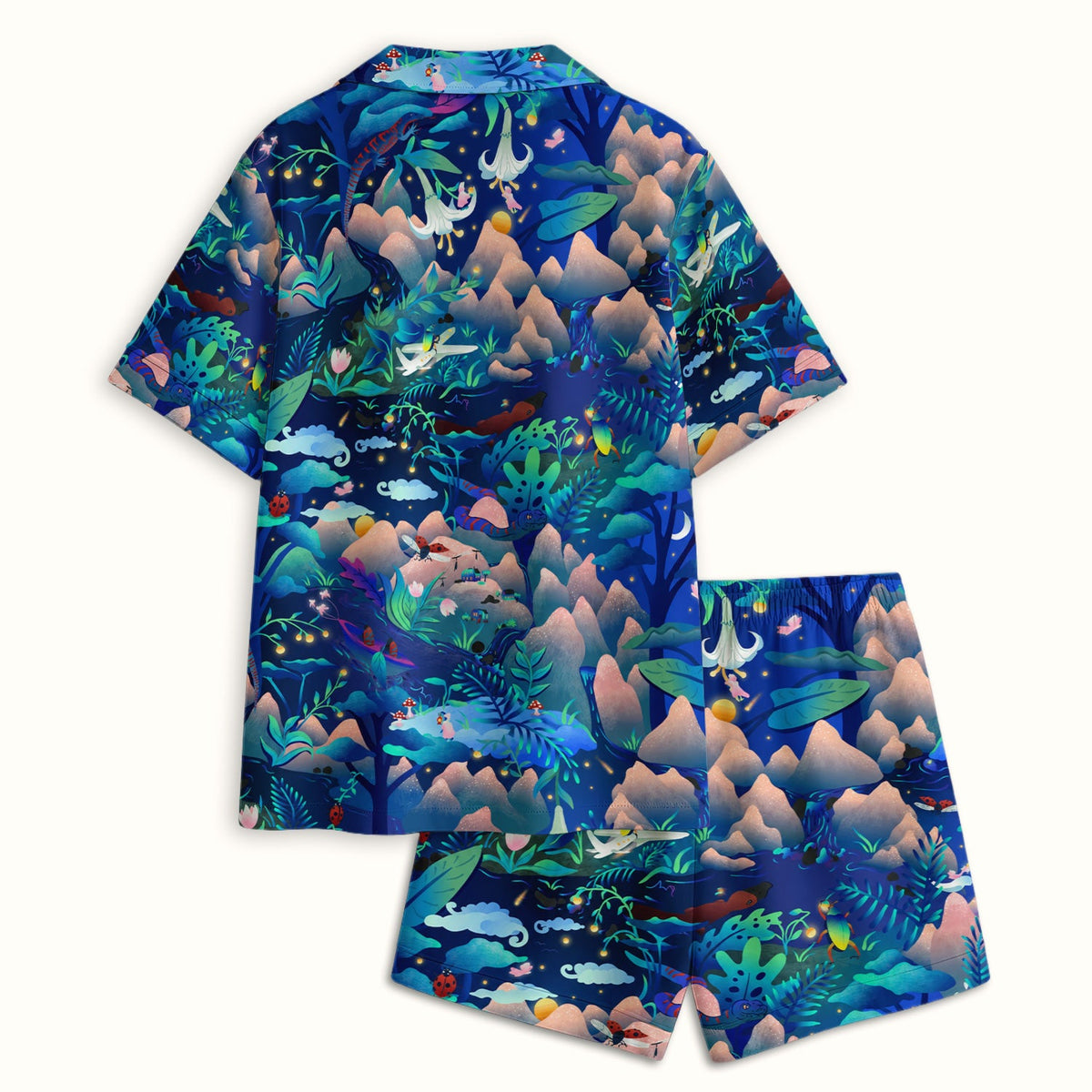 Whimsical Mountain Bug Pajama Set